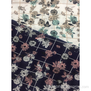 Rayon Crêpe 3024S Impression Tissé Fabirc